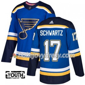 Dětské Hokejový Dres St. Louis Blues Jaden Schwartz 17 Adidas 2017-2018 Modrá Authentic